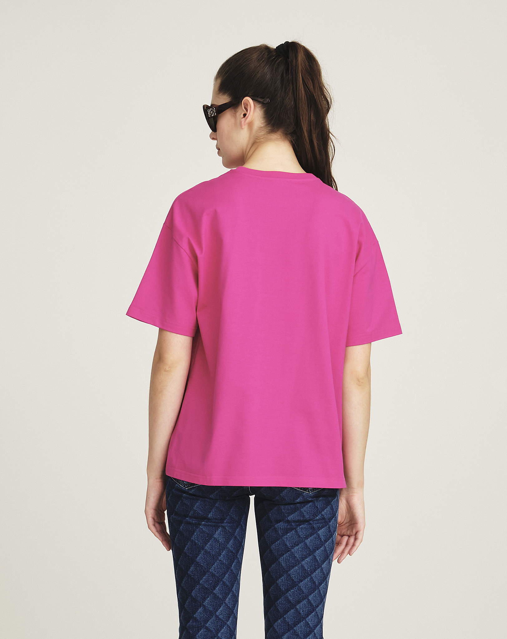 Etro - Fuchsia Ricamo Logo Tshirt Os